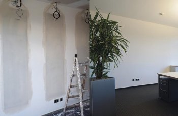 Vorher – Nachher: E-NERGY CARBON Heizfolie als Wandheizung