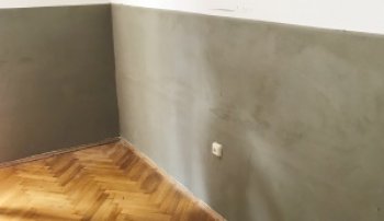 E-NERGY CARBON Fleece bei Sanierung einer Schimmelwand